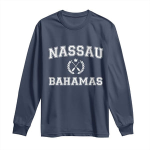 Nassau Souvenir Long Sleeve Shirt Bahamas Rowing Beach Summer Vacation - African Pride
