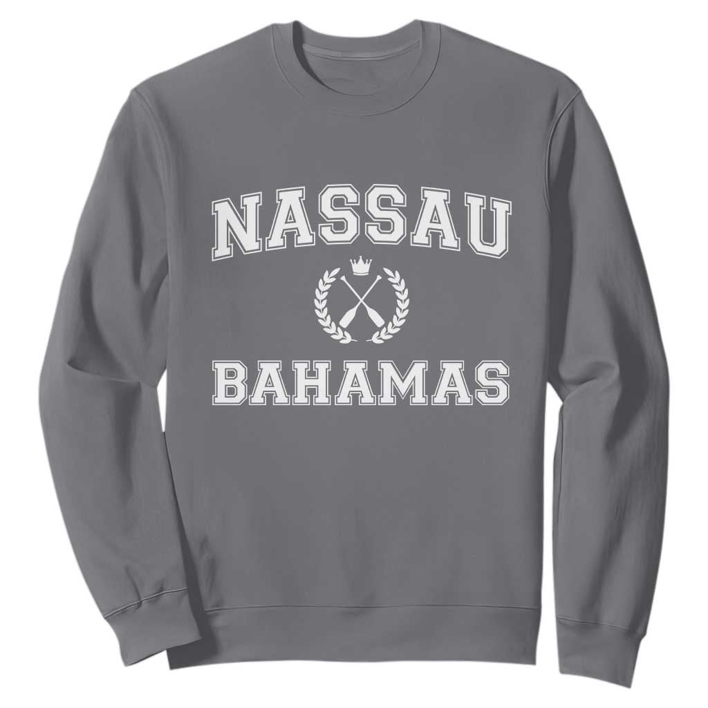 Nassau Souvenir Sweatshirt Bahamas Rowing Beach Summer Vacation - African Pride