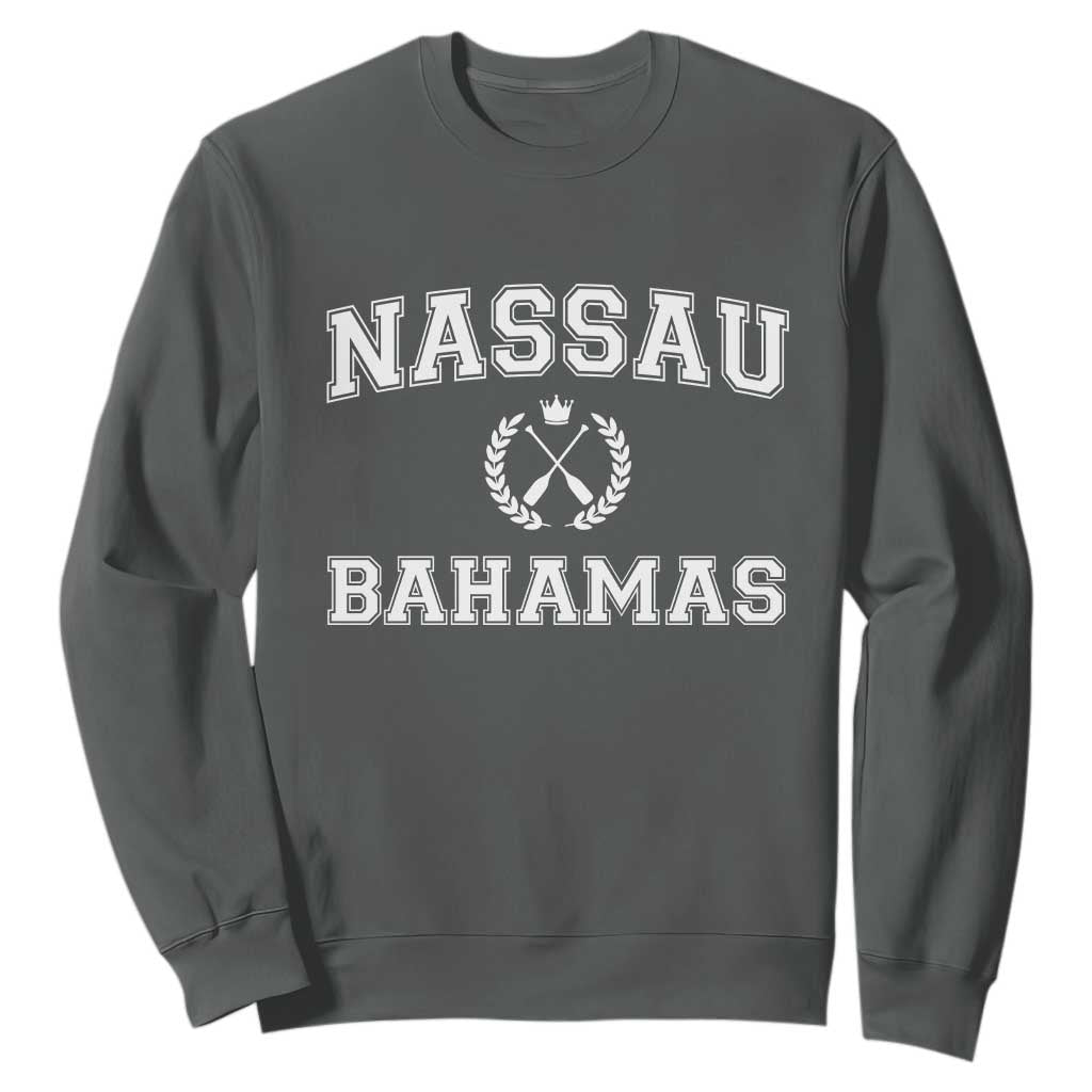 Nassau Souvenir Sweatshirt Bahamas Rowing Beach Summer Vacation - African Pride