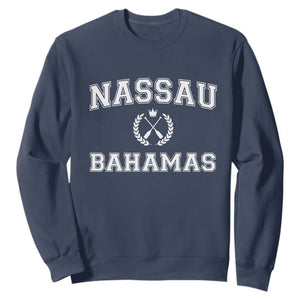 Nassau Souvenir Sweatshirt Bahamas Rowing Beach Summer Vacation - African Pride