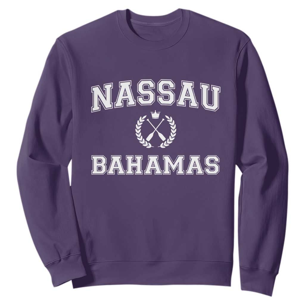 Nassau Souvenir Sweatshirt Bahamas Rowing Beach Summer Vacation - African Pride