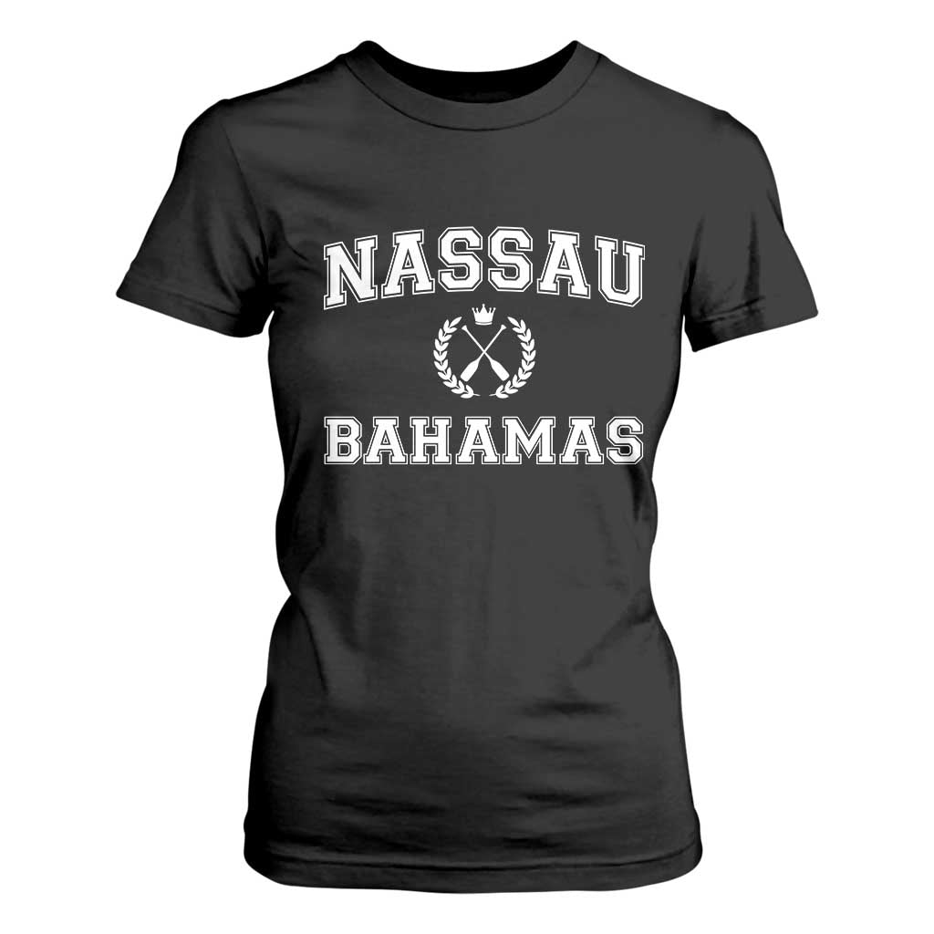 Nassau Souvenir T Shirt For Women Bahamas Rowing Beach Summer Vacation - African Pride