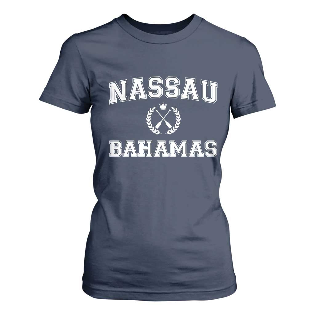 Nassau Souvenir T Shirt For Women Bahamas Rowing Beach Summer Vacation - African Pride