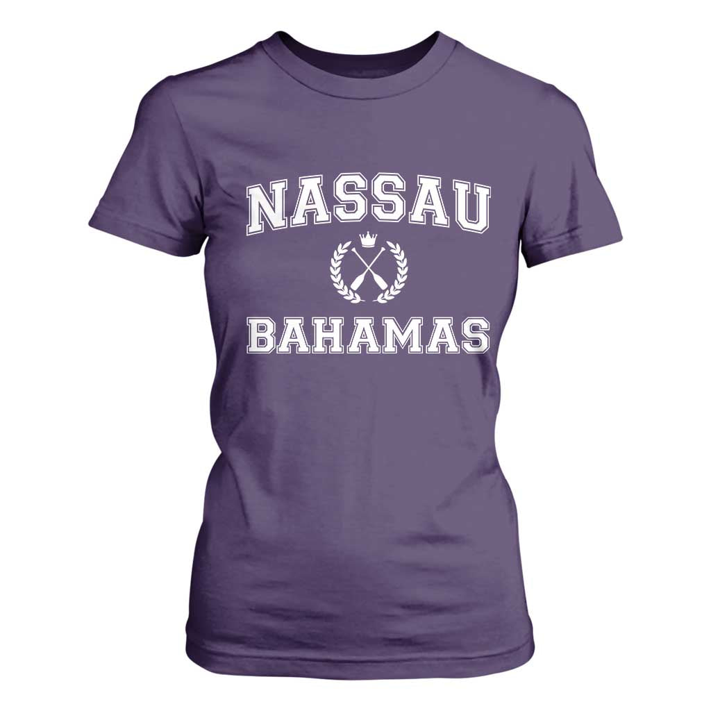 Nassau Souvenir T Shirt For Women Bahamas Rowing Beach Summer Vacation - African Pride