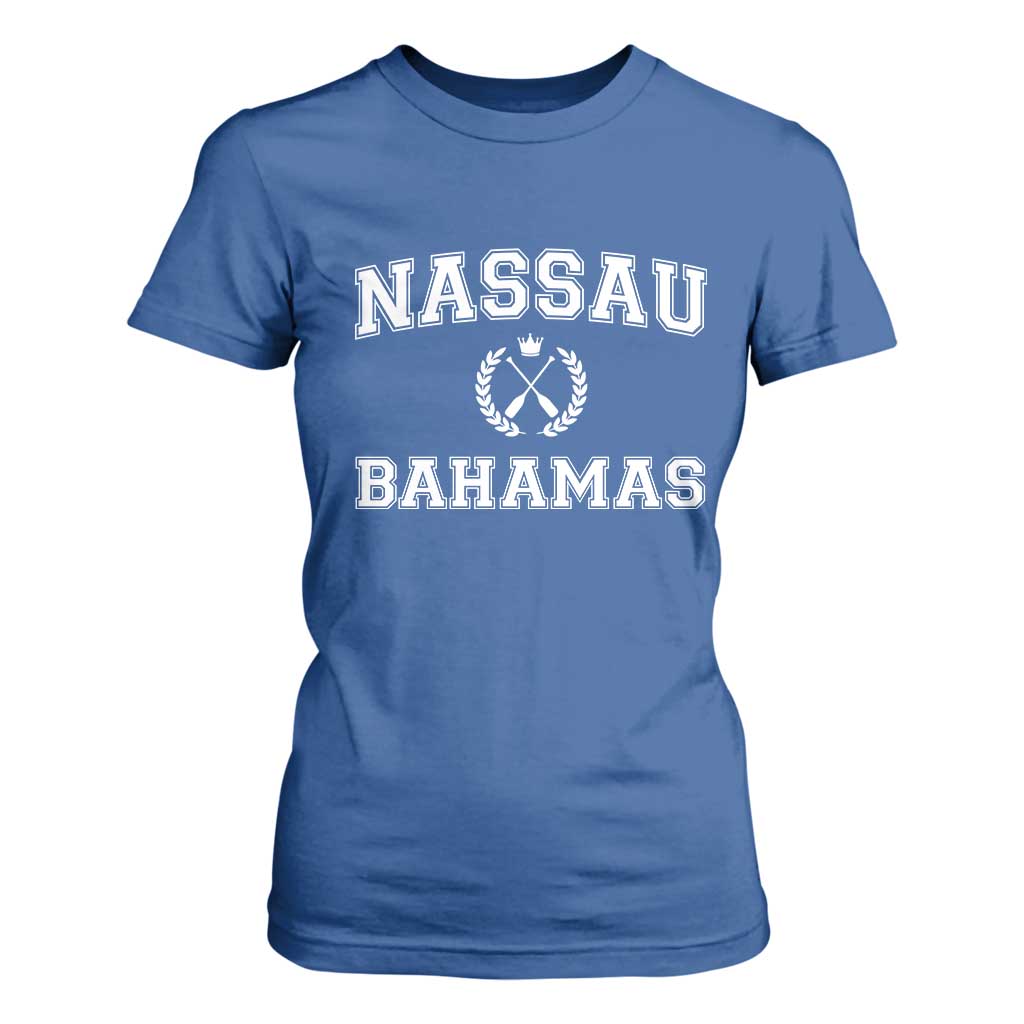 Nassau Souvenir T Shirt For Women Bahamas Rowing Beach Summer Vacation - African Pride