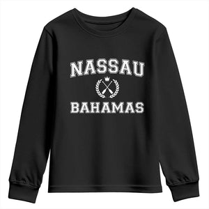 Nassau Souvenir Youth Sweatshirt Bahamas Rowing Beach Summer Vacation - African Pride