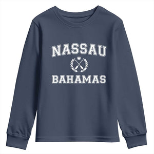 Nassau Souvenir Youth Sweatshirt Bahamas Rowing Beach Summer Vacation - African Pride