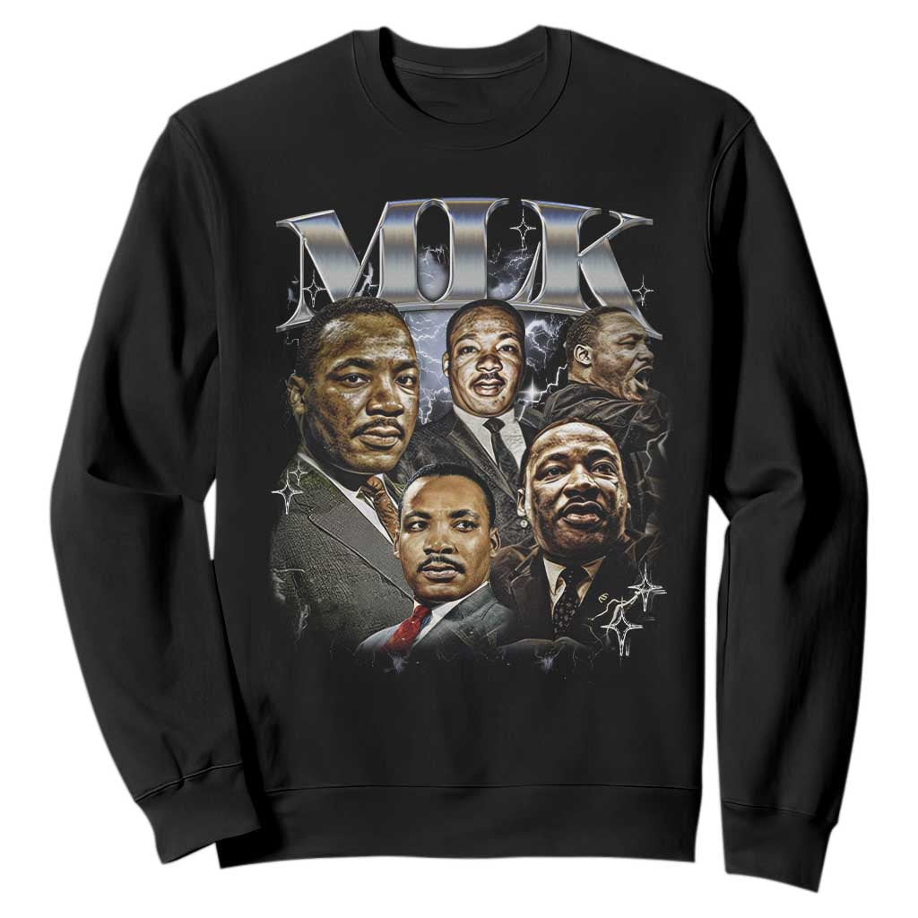 Martin Luther King Sweatshirt Black History Month Pride MLK Bootleg Rap Tee
