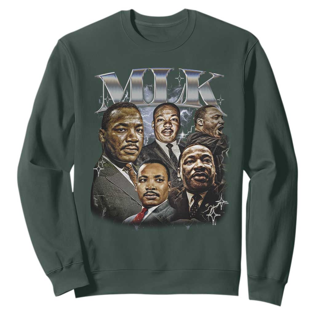 Martin Luther King Sweatshirt Black History Month Pride MLK Bootleg Rap Tee