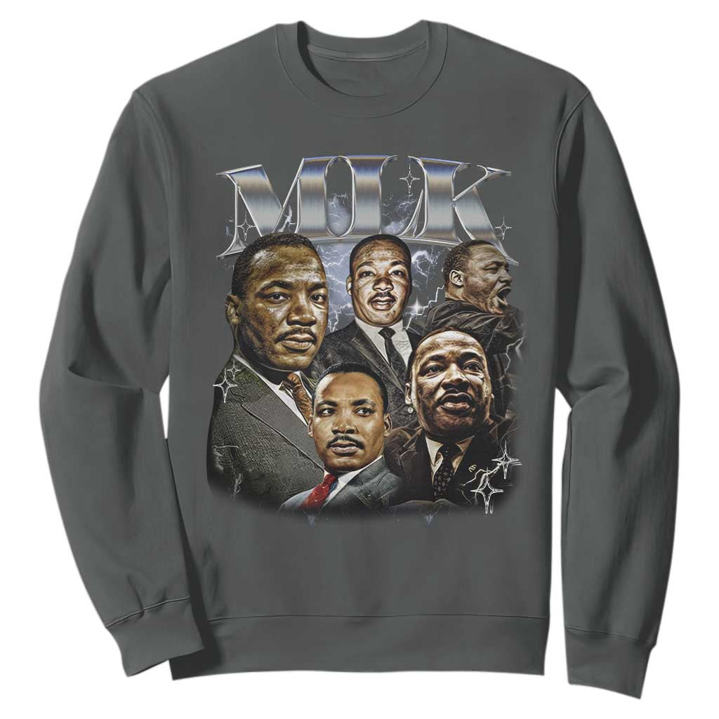 Martin Luther King Sweatshirt Black History Month Pride MLK Bootleg Rap Tee