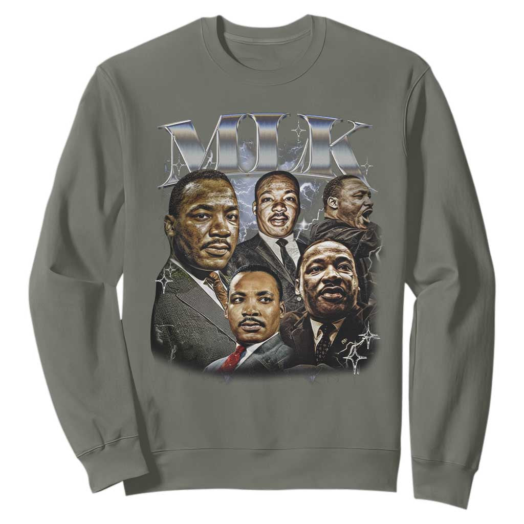 Martin Luther King Sweatshirt Black History Month Pride MLK Bootleg Rap Tee