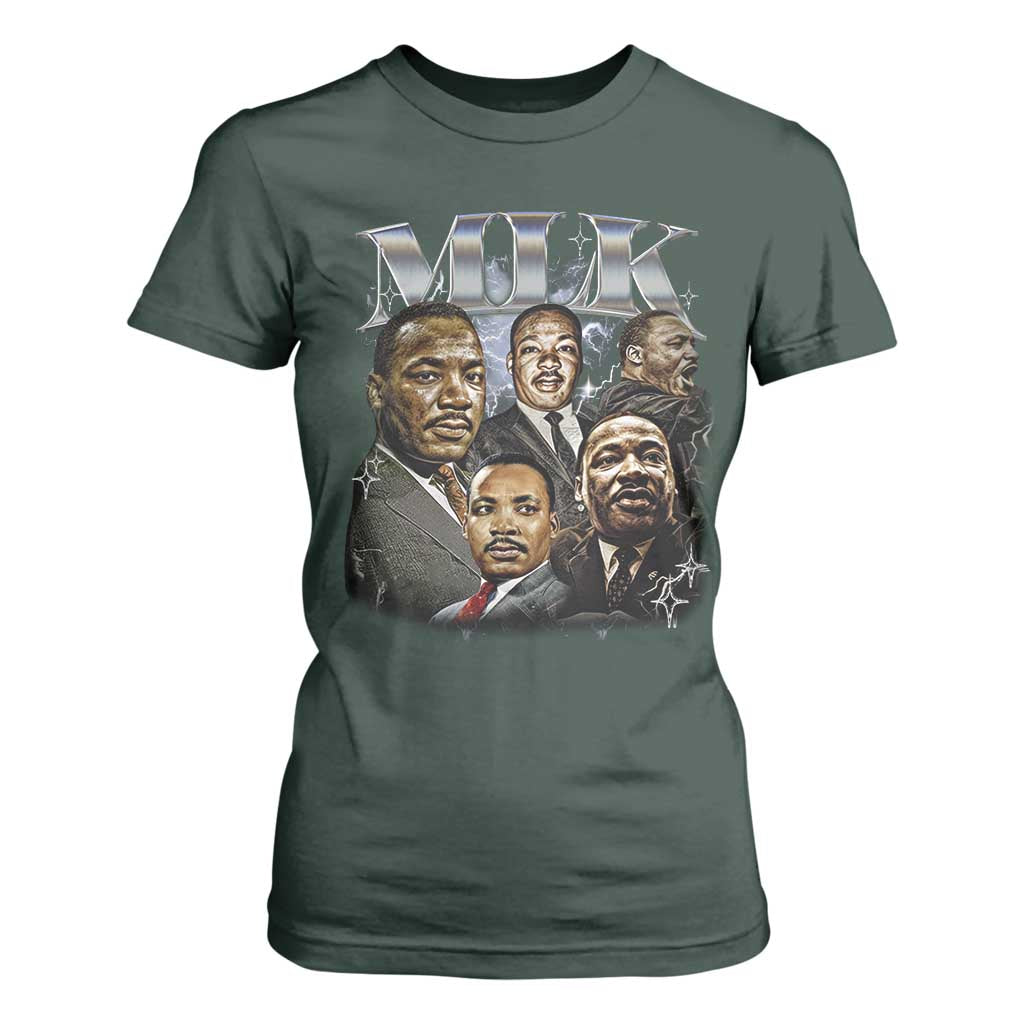 Martin Luther King T Shirt For Women Black History Month Pride MLK Bootleg Rap Tee