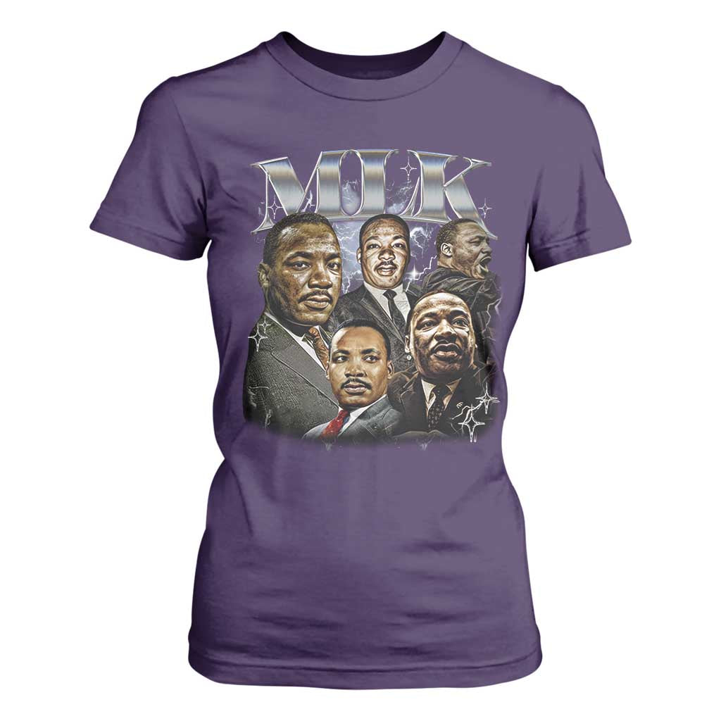 Martin Luther King T Shirt For Women Black History Month Pride MLK Bootleg Rap Tee