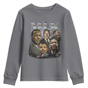 Martin Luther King Youth Sweatshirt Black History Month Pride MLK Bootleg Rap Tee