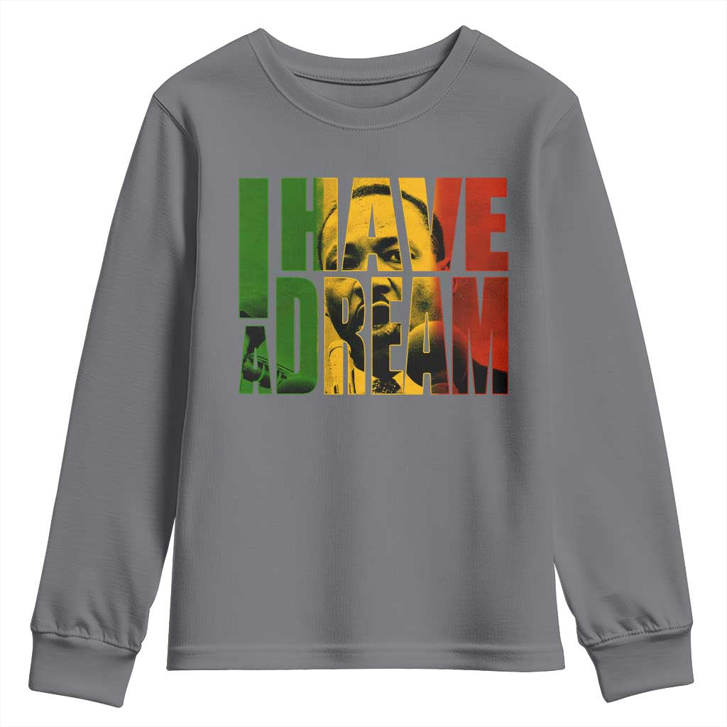 Martin Luther King Youth Sweatshirt Black History Month MLK I Have A Dream