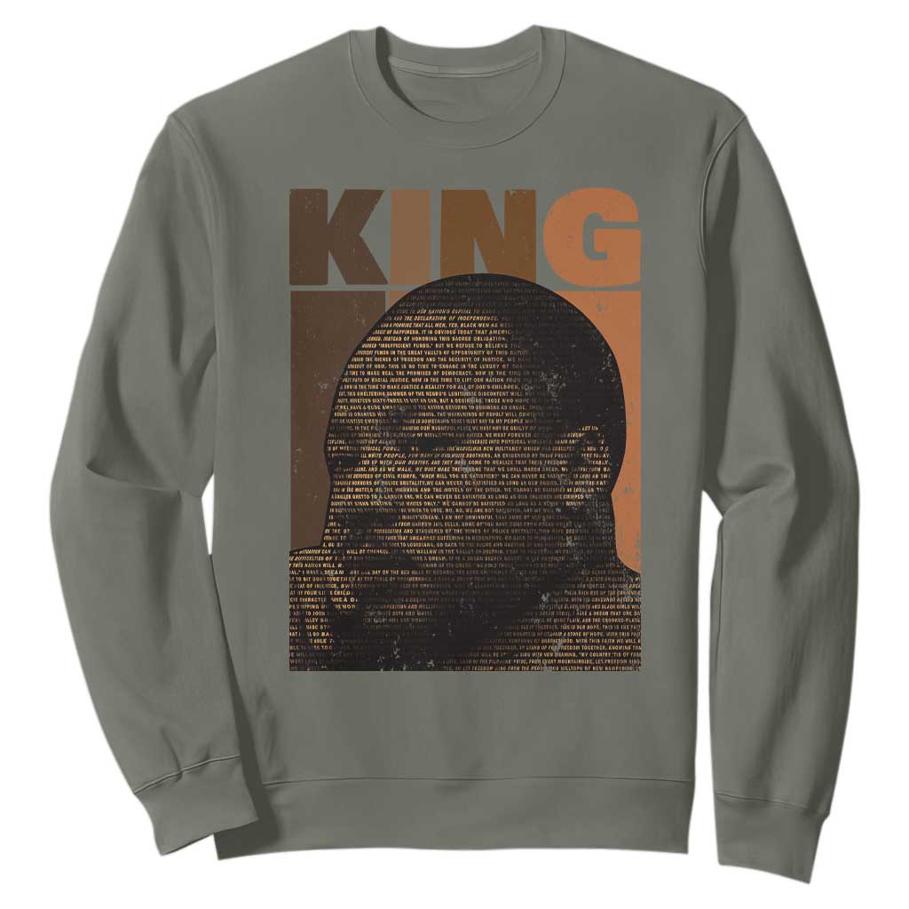 Martin Luther King Sweatshirt Melanin African American Black History Month MLK