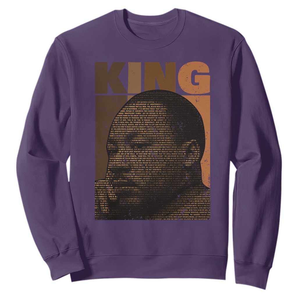 Martin Luther King Sweatshirt Melanin African American Black History Month MLK