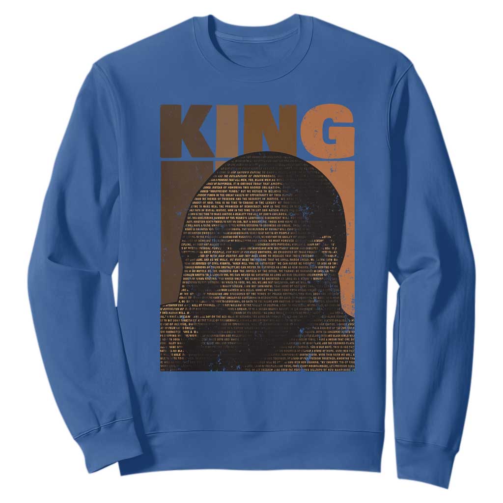 Martin Luther King Sweatshirt Melanin African American Black History Month MLK