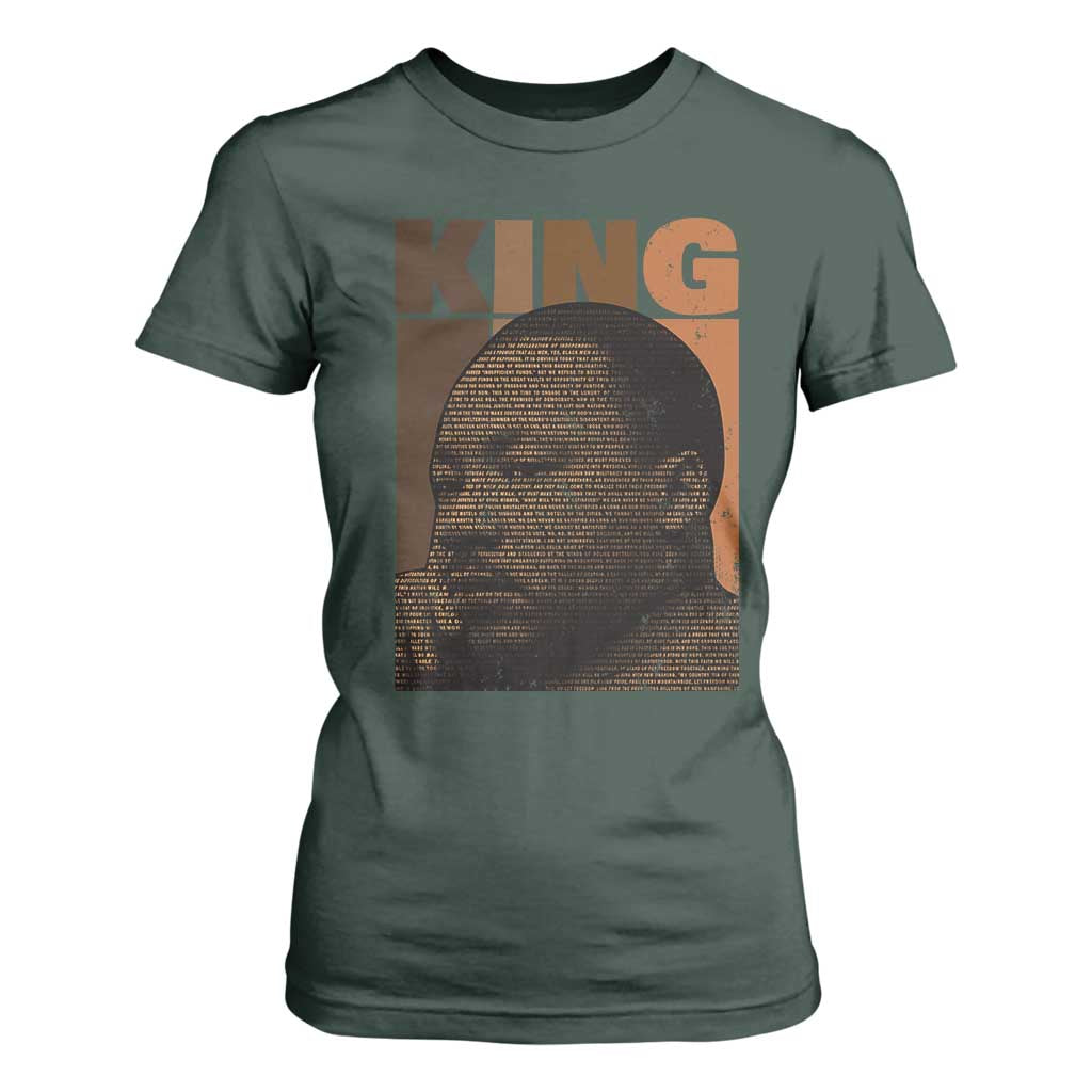 Martin Luther King T Shirt For Women Melanin African American Black History Month MLK