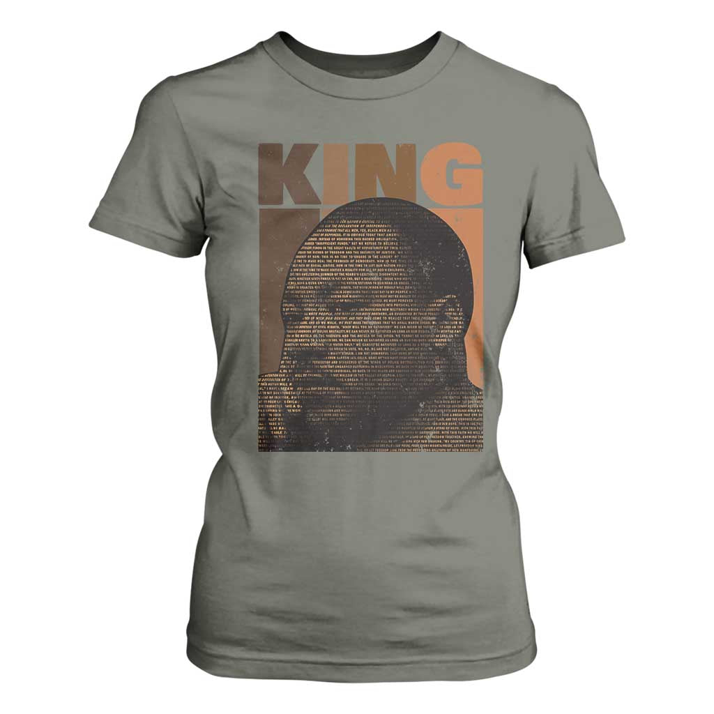 Martin Luther King T Shirt For Women Melanin African American Black History Month MLK