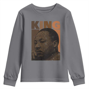 Martin Luther King Youth Sweatshirt Melanin African American Black History Month MLK