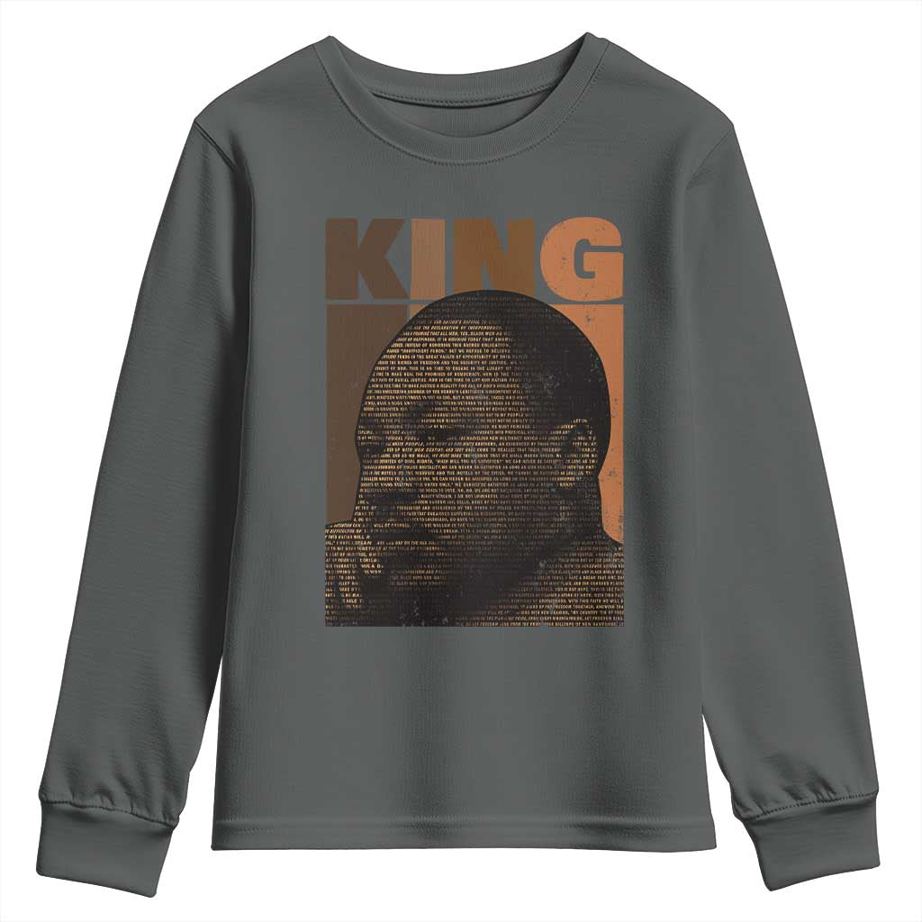 Martin Luther King Youth Sweatshirt Melanin African American Black History Month MLK