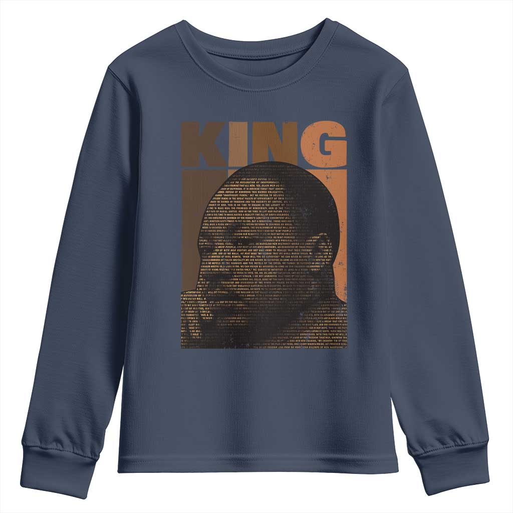 Martin Luther King Youth Sweatshirt Melanin African American Black History Month MLK