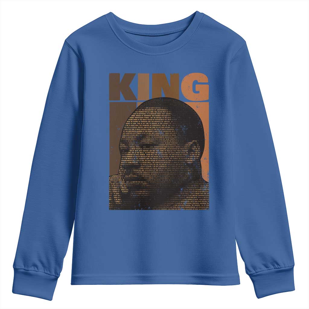 Martin Luther King Youth Sweatshirt Melanin African American Black History Month MLK