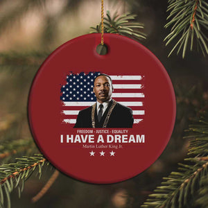 Martin Luther King Christmas Ornament I Have A Dream Freedom Justice Equality MLK Day Black History Month - African Pride
