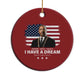 Martin Luther King Christmas Ornament I Have A Dream Freedom Justice Equality MLK Day Black History Month - African Pride