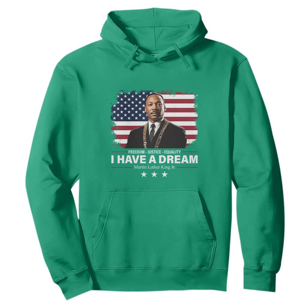 Martin Luther King Hoodie I Have A Dream Freedom Justice Equality MLK Day Black History Month - African Pride