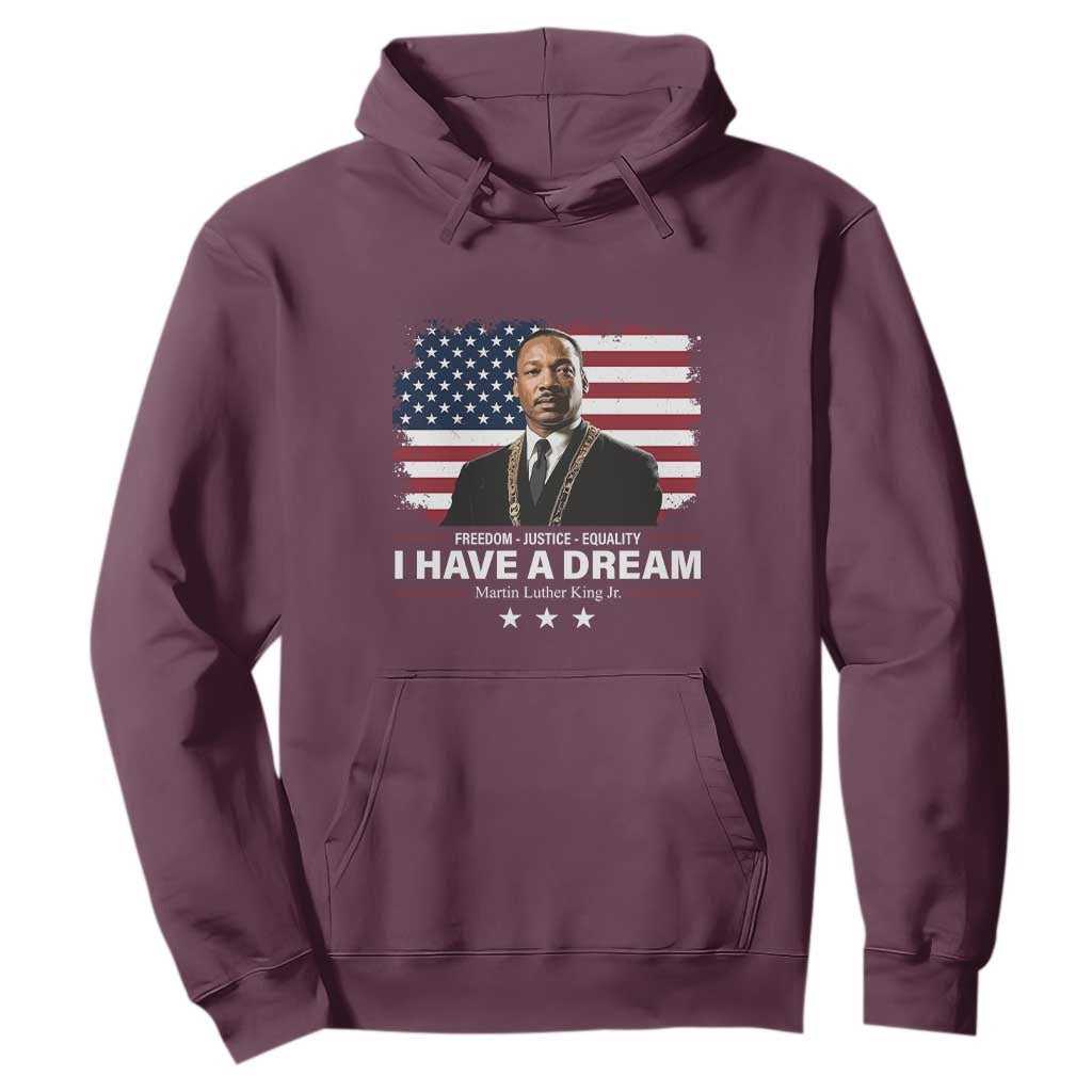 Martin Luther King Hoodie I Have A Dream Freedom Justice Equality MLK Day Black History Month - African Pride