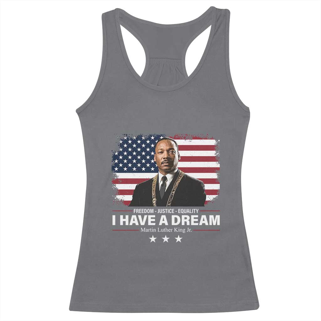 Martin Luther King Racerback Tank Top I Have A Dream Freedom Justice Equality MLK Day Black History Month - African Pride