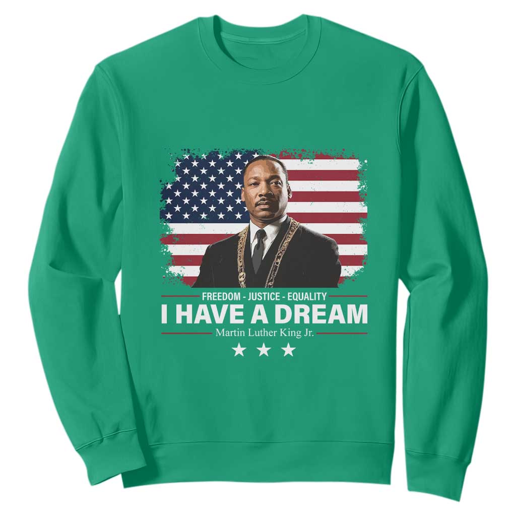 Martin Luther King Sweatshirt I Have A Dream Freedom Justice Equality MLK Day Black History Month - African Pride