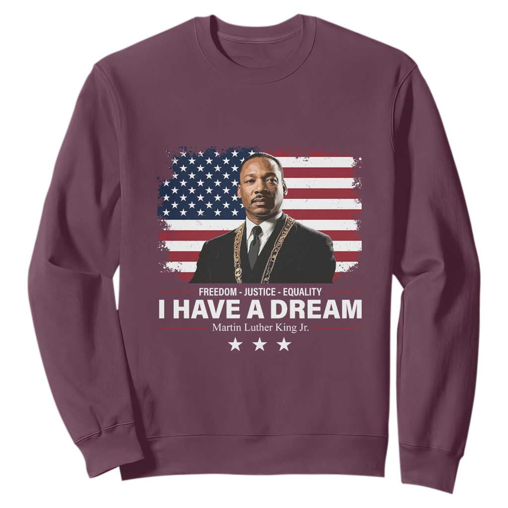 Martin Luther King Sweatshirt I Have A Dream Freedom Justice Equality MLK Day Black History Month - African Pride