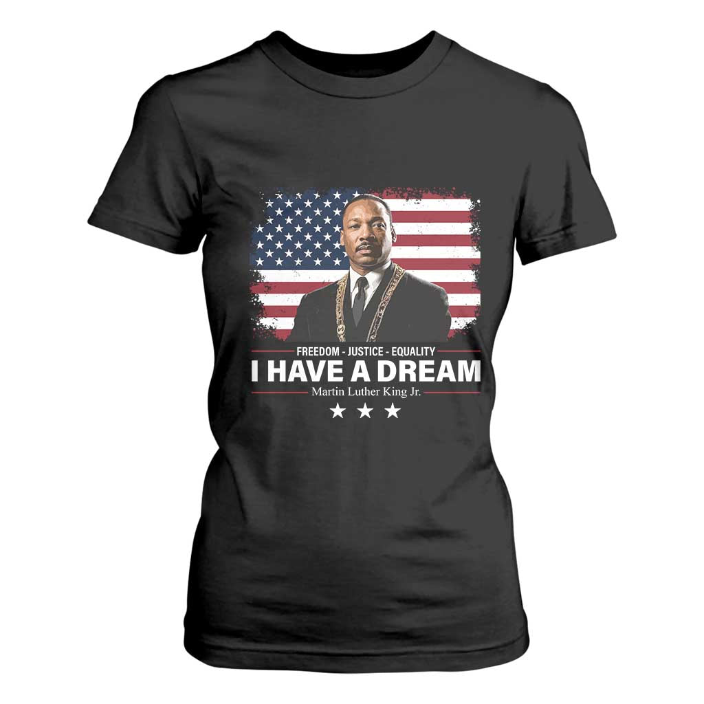 Martin Luther King T Shirt For Women I Have A Dream Freedom Justice Equality MLK Day Black History Month - African Pride