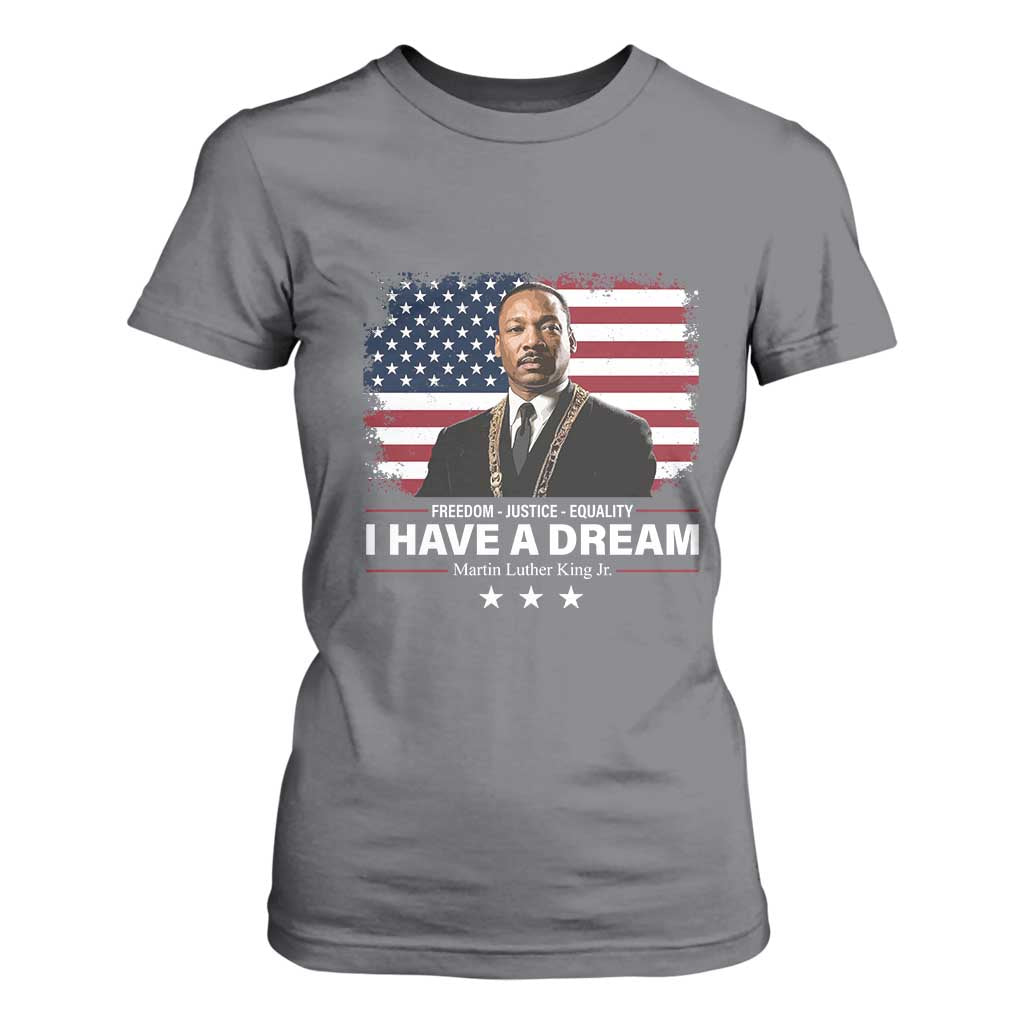 Martin Luther King T Shirt For Women I Have A Dream Freedom Justice Equality MLK Day Black History Month - African Pride