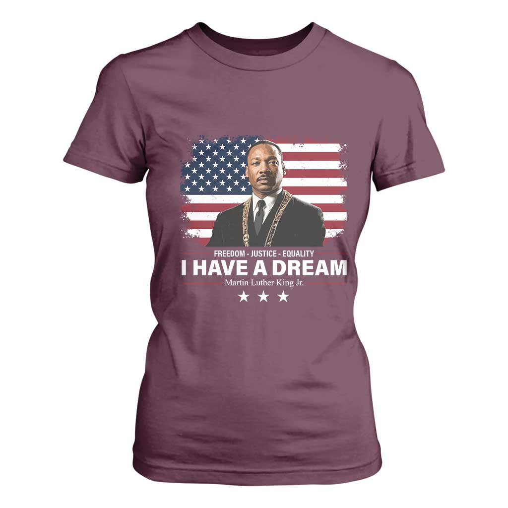 Martin Luther King T Shirt For Women I Have A Dream Freedom Justice Equality MLK Day Black History Month - African Pride