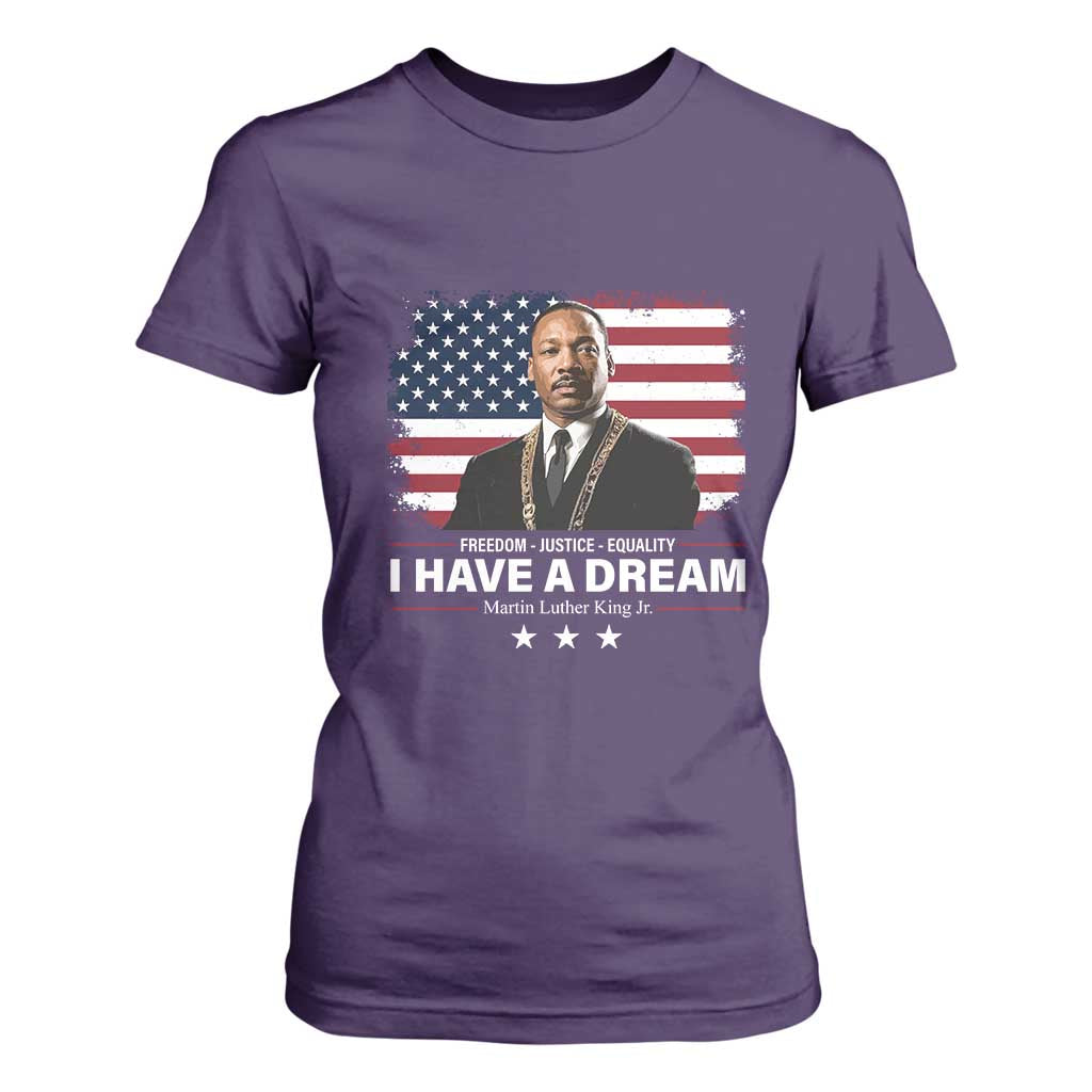 Martin Luther King T Shirt For Women I Have A Dream Freedom Justice Equality MLK Day Black History Month - African Pride