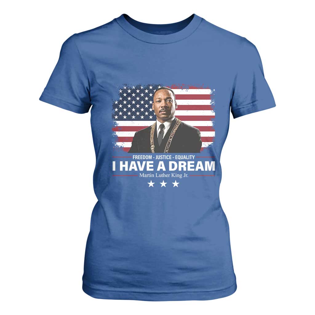 Martin Luther King T Shirt For Women I Have A Dream Freedom Justice Equality MLK Day Black History Month - African Pride