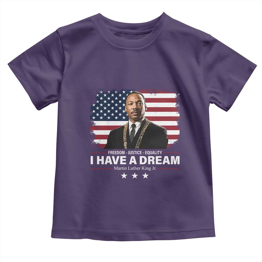 Martin Luther King Toddler T Shirt I Have A Dream Freedom Justice Equality MLK Day Black History Month - African Pride