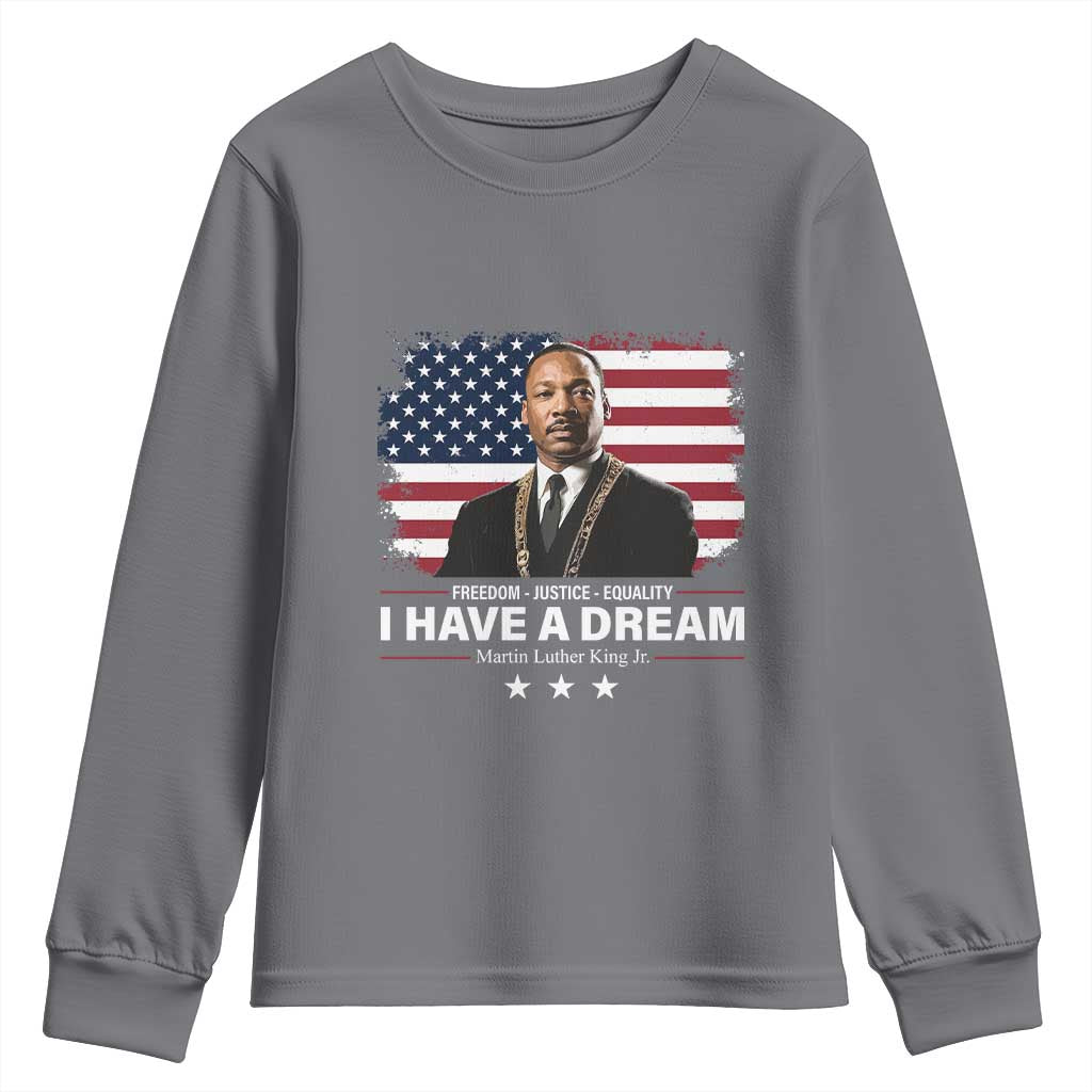 Martin Luther King Youth Sweatshirt I Have A Dream Freedom Justice Equality MLK Day Black History Month - African Pride