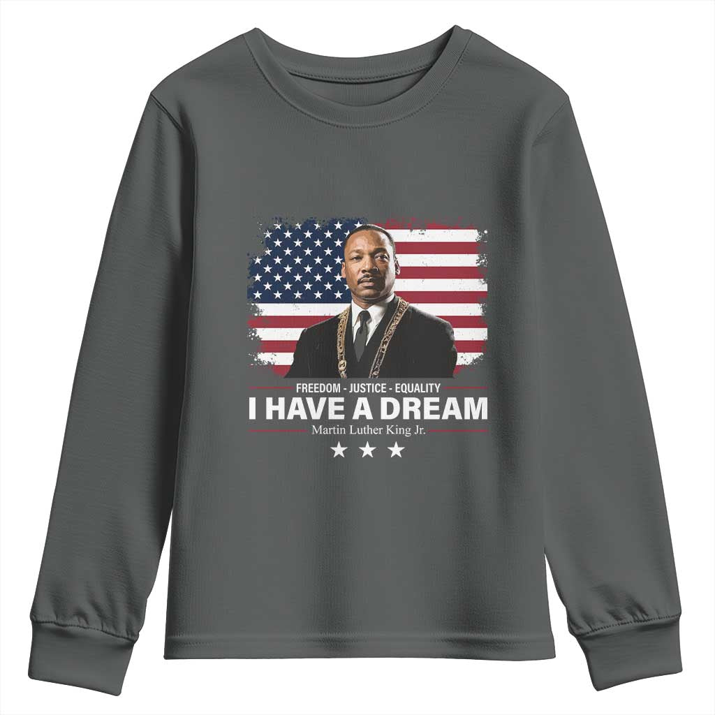 Martin Luther King Youth Sweatshirt I Have A Dream Freedom Justice Equality MLK Day Black History Month - African Pride