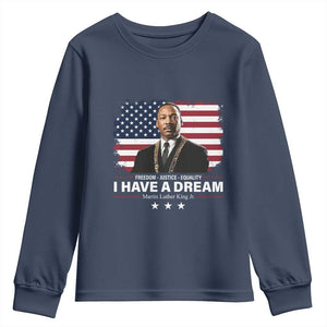 Martin Luther King Youth Sweatshirt I Have A Dream Freedom Justice Equality MLK Day Black History Month - African Pride
