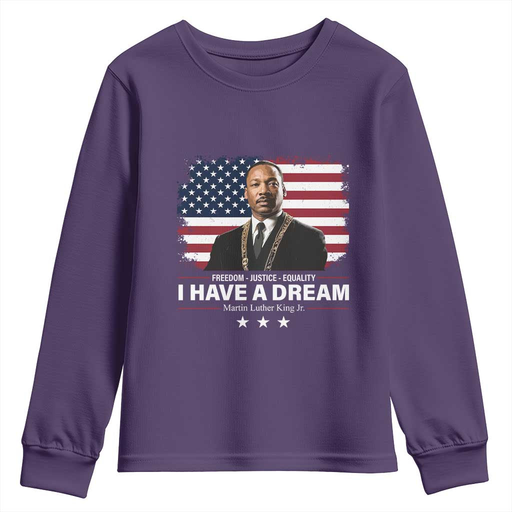 Martin Luther King Youth Sweatshirt I Have A Dream Freedom Justice Equality MLK Day Black History Month - African Pride