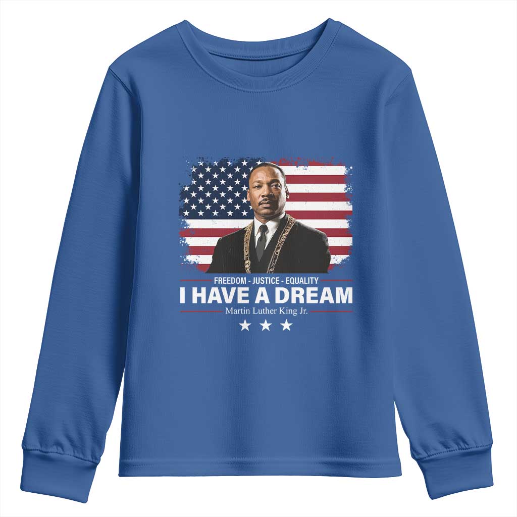 Martin Luther King Youth Sweatshirt I Have A Dream Freedom Justice Equality MLK Day Black History Month - African Pride