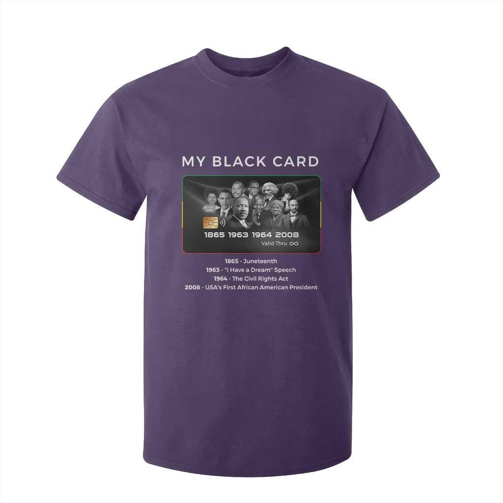 My Black Card T Shirt For Kid African American Civil Rights Leaders Black History - African Pride