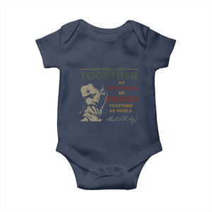 Martin Luther King Jr Baby Onesie Live Together MLK Day Black History Month - African Pride