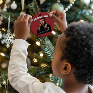 Martin Luther King Jr Christmas Ornament Dream Like King MLK Day Black History Month - African Pride