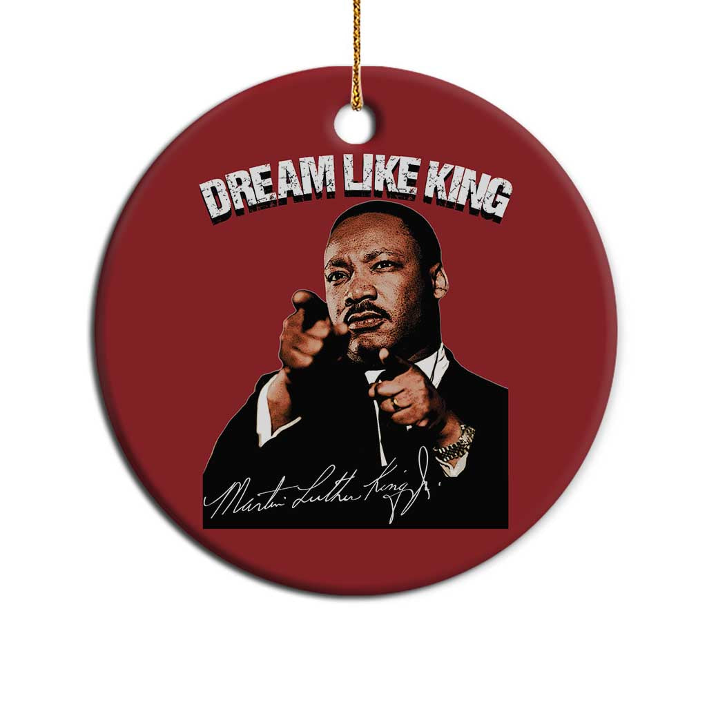 Martin Luther King Jr Christmas Ornament Dream Like King MLK Day Black History Month - African Pride